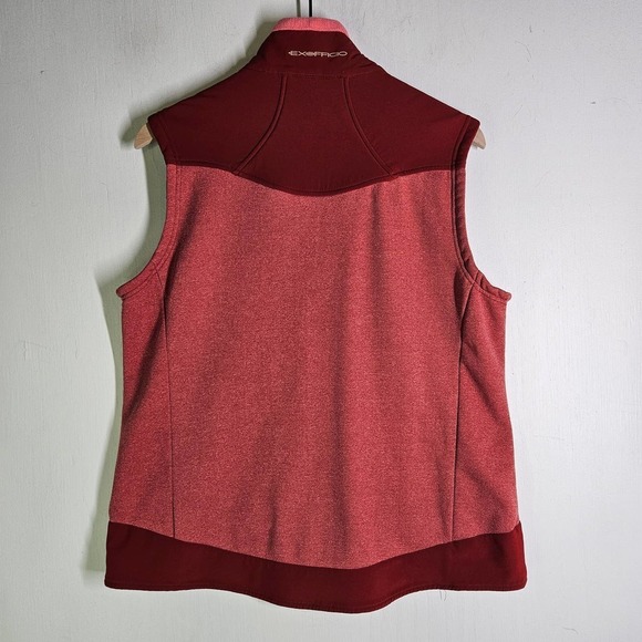 ExOfficio Dri Release Fleece Zip Vest Women's L Heather Pink Red - Picture 7 of 9